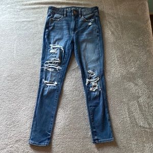 AMERICAN EAGLE DREAM JEAN HIGH RISE JEGGING CROP